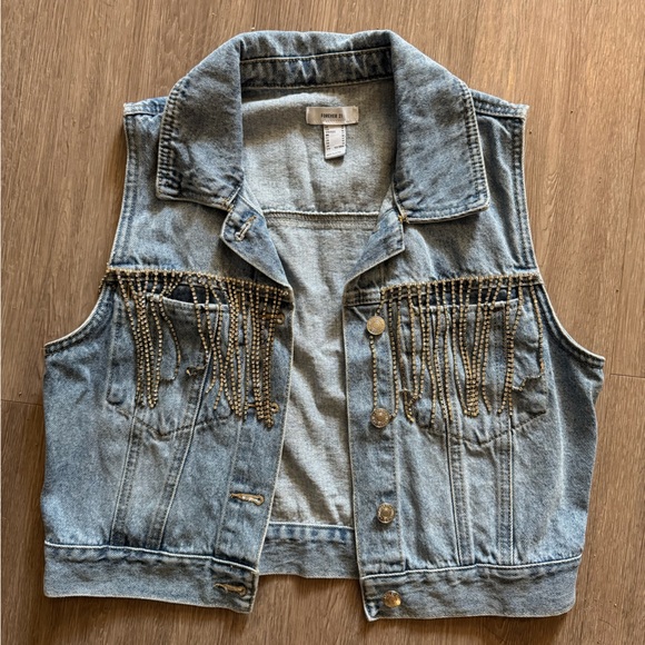 Forever 21 Tops - Forever 21 Blue Denim Jacket